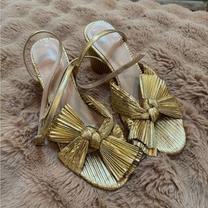 MICFA Gold Bow Women’s Heels